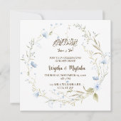 キュートムスリム引っ越し祝いパーティーニューハウスお祝い 招待状 (正面)