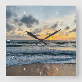 キュートムモダンフォトミントシンプルラブリーギフトスクエア スクエア壁時計