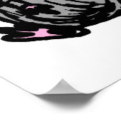 キュートムースカマウスプリント ポスター (角)