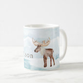 キュートムースホリパーソナライズされたデイ コーヒーマグカップ (正面右)
