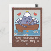 キュートムービングマウンテンエンジェル勇気付けられる ポストカード (正面/裏面)