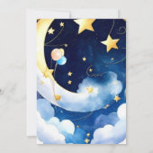 キュートムーンライトスカイお祝い誕生日 招待状 (裏面)