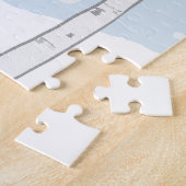 キュートメリークリスマスウィンターホリデーダッシュント ジグソーパズル (側面)