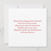 キュートメリークリスマスカーフジョイサンタハットホリースター シーズンカード (裏面)