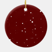 キュートメリークリスマスサンタセラミックオーナメント セラミックオーナメント (裏面)