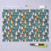 キュートメリークリスマスツリーズフェスティバル 薄葉紙 (クラフト)