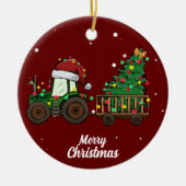 キュートメリークリスマスツリーセラミックオーナメント セラミックオーナメント (正面)