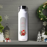 キュートメリークリスマスフローラミニマリストカスタムギフト ウォーターボトル<br><div class="desc">名前を追加してパーソナライズする。素晴らしクリスマス/冬の贈り物のアイディアあなたの友人と家族。</div>