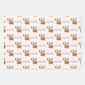 キュートメリークリスマスベビートナカイ ラッピングペーパーシート (正面2)