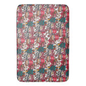 キュートメリークリスマスホリデーフェスティバル バスマット (正面縦)