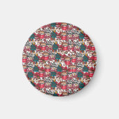 キュートメリークリスマスホリデーフェスティバル マグネット (正面)