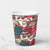 キュートメリークリスマスホリデーフェスティバル 紙コップ (裏面)