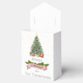 キュートメリークリスマスホワイトピフェイクンクグリッター フェイバーボックス (オープン)