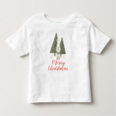 キュートメリークリスマス格言ブルーバード トドラーTシャツ (正面)