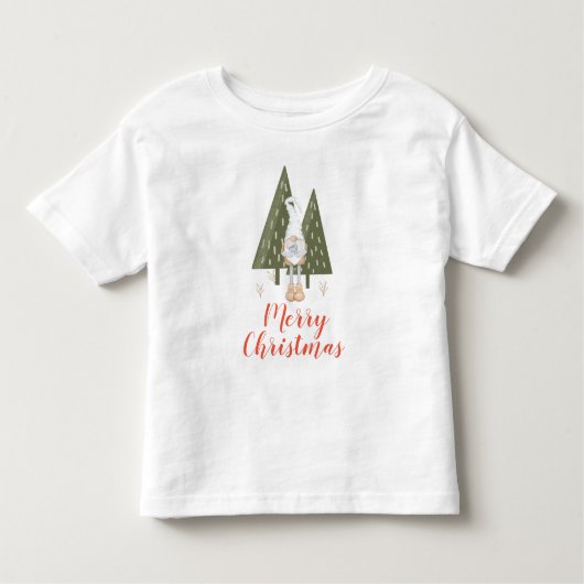キュートメリークリスマス格言ブルーバード トドラーTシャツ (正面)