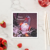 キュートメリークリスマス格言ホリデーツリー スタンダードカクテルナプキン (インサイチュ)