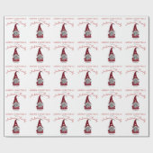 キュートメリー素朴クリスマスファミリー格言ホーム ラッピングペーパー (フラット)