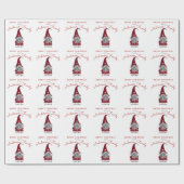 キュートメリ素朴ークリスマスファミリー格言ホームラップ ラッピングペーパー (フラット)