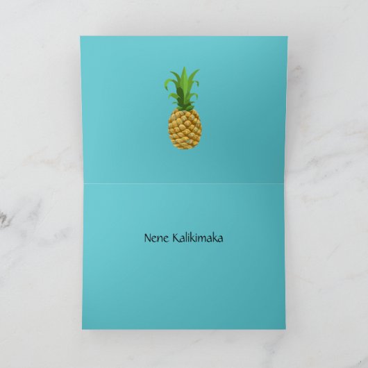 キュートメレカリキマカハワイアンネングースパイナップル シーズンカード (内部)