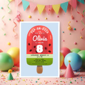 キュートメロンポプシクルガールエイト誕生日 招待状