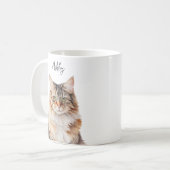 キュートメーンクーンキャッカスタムト最高のママ/パパ コーヒーマグカップ (正面左)