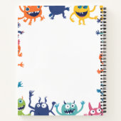 キュートモカラフルンスターズハッピーハローウィン ノートブック (裏面)