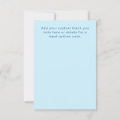 キュートモダンアースデイブルークジラ サンキューカード (裏面)