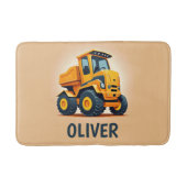 キュートモダンイエロー建築トラック バスマット (正面)