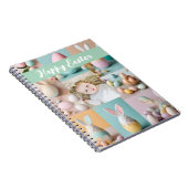 キュートモダンイースターコラージュPastelスクラップブック写真 ノートブック (右側)