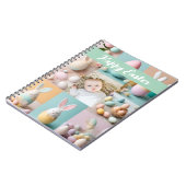 キュートモダンイースターコラージュPastelスクラップブック写真 ノートブック (左側)