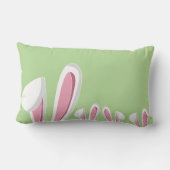 キュートモダンイースターバニー耳 ランバークッション (裏面)