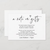 キュートモダンウィッシングウェル結婚式招待状カード エンクロージャーカード (正面/裏面)