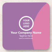 キュートモダンクリーンなカスタマイズ可能な会社マーケティング コースター (正面)