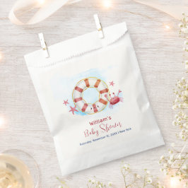 キュートモダンク航海のガニガニ赤ちゃんシャワー フェイバーバッグ