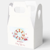 キュートモダンク航海のガニガニ赤ちゃんシャワー フェイバーボックス (見開き)