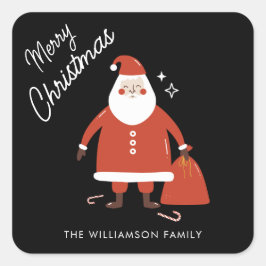 キュートモダンサンタクロース広場 スクエアシール