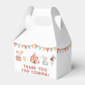 キュートモダンサーカスカーニバルフィエスタファースト誕生日 フェイバーボックス (裏面サイド)