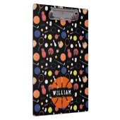 キュートモダンスポーツチャンピオンカスタムキッズブラック クリップボード (右)