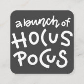 キュートモダンタイポグラフィフカスポカスハロウィーン エンクロージャーカード (正面)