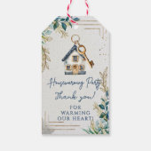 キュートモダンニューホーム引っ越し祝いパーティーパーティー ギフトタグ (裏面)