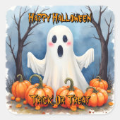 キュートモダンハロウィンスポーキーコレクション スクエアシール (正面)