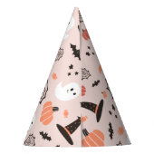 キュートモダンハロウィーン誕生日 パーティーハット (裏面)