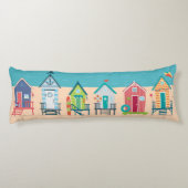 キュートモダンビーチハッツサマーホリデーアート ボディピロー (裏面)
