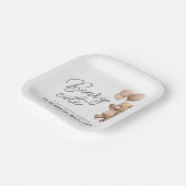 キュートモダンビーリー甘い赤ちゃんシャワーパーティー ペーパープレート (傾斜あり)