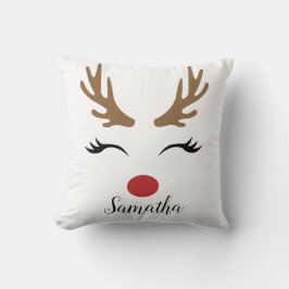 キュートモダンメリークリスマストナカイ顔 クッション
