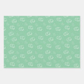 キュートモダンラカラフルマダーンEid Mubarakハッピーイード ラッピングペーパーシート (正面)