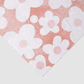 キュートモダンレトロデイジーピンクテラコッタ 薄葉紙 (詳細)