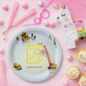 キュートモダン建築トラックテーマ紙プレート ペーパープレート (パーティー)