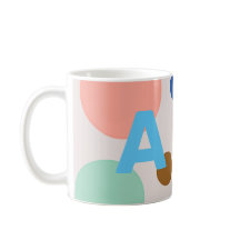 キュートモダン水玉模様モノグラム