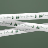 キュートモダン素朴なクリスマスツリー サテンリボン